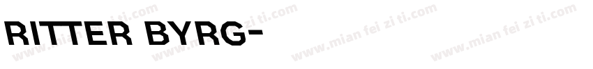 ritter byrg字体转换